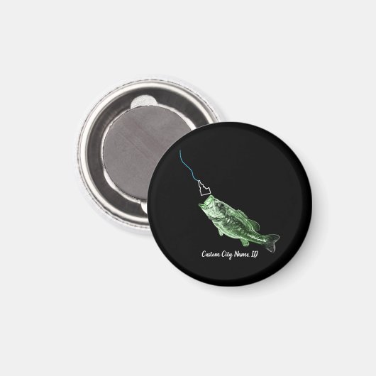 NAAM VAN DE DOUANESCHIEDENIS HIER VISSERIJ-STRIKSE MAGNEET (Voorkant / Achterkant)