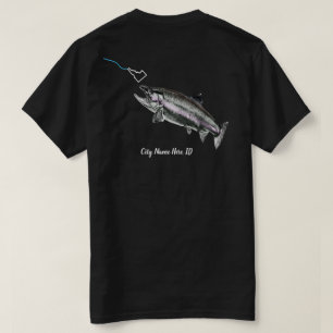 NAAM VAN DE DOUANESCHIEDENIS STEELHEAD HIER FISHY  T-SHIRT