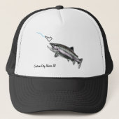 NAAM VAN DE DOUANESCHIEDENIS STEELHEAD HIER FISHY TRUCKER PET (Voorkant)