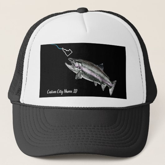 NAAM VAN DE DOUANESCHIEDENIS STEELHEAD HIER FISHY  TRUCKER PET (Voorkant)