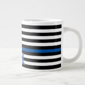 Naam van de dun blauwe lijnvlag van het monogram grote koffiekop (Rechts)