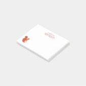 Naam van de eekhoorn en contactgegevens post-it® notes (Schuin)