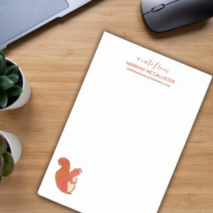 Naam van de eekhoorn en contactgegevens post-it® notes
