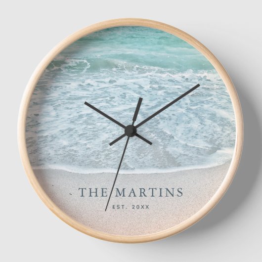 Naam van de familie Turquoise Blue Ocean Vastgeste (Voorkant)