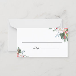 Naam van de gast van Christmas Winter Plaatskaartje