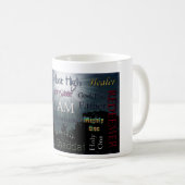 NAAM VAN DE GOD COFFEE-MOK KOFFIEMOK (Voorkant rechts)