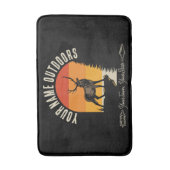 NAAM VAN DE JACHT VOEGT NAAM Buiten Deer Elk Wilde Badmat (Voorkant Verticaal)