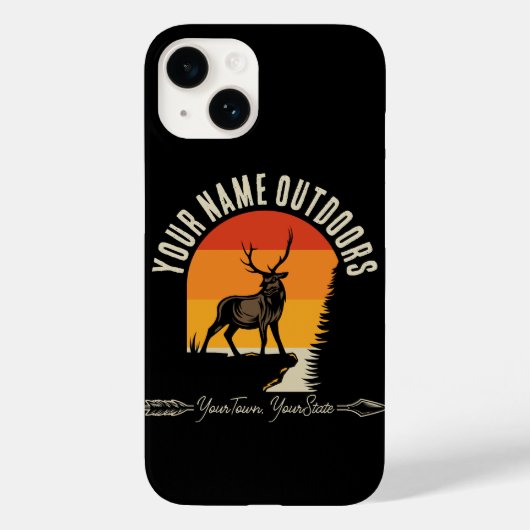 NAAM VAN DE JACHT VOEGT NAAM Buiten Deer Elk Wilde Case-Mate iPhone Case (Achterkant)