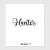 Naam van de jager - handgeschreven kalligrafie sticker (Vel)