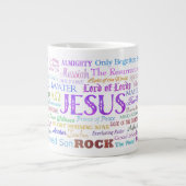 Naam van de JESUS JUMBO Coffee Mok - Multicolored (Voorkant)
