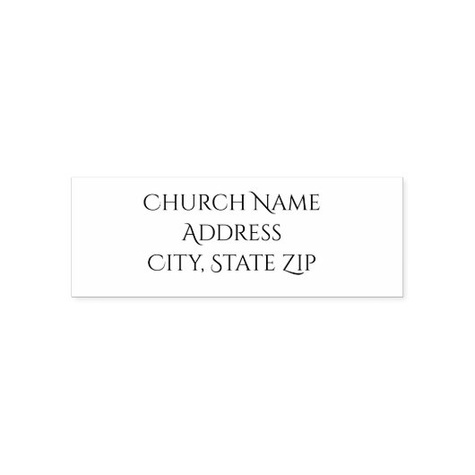 Naam van de kerk Aangepaste Zelfinktkussen Stempel (Design)