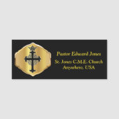 Naam van de kerkfunctionaris naamplaatje (Voorkant)