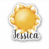 NAAM VAN DE KLANTZUUR STICKER (Voorkant)