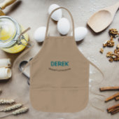 Naam van de kleine jongen van mama. kinder schort