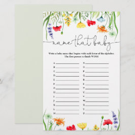 Naam van de kleurrijke wildbloemen van het baby