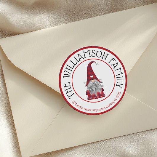 Naam van de klinknagnaam retouradres ronde sticker