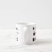 Naam van de koffieliefhebber, Kleine Espresso Cup  Espresso Kop (Achterkant)
