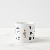 Naam van de koffieliefhebber, Kleine Espresso Cup  Espresso Kop (Voorkant)