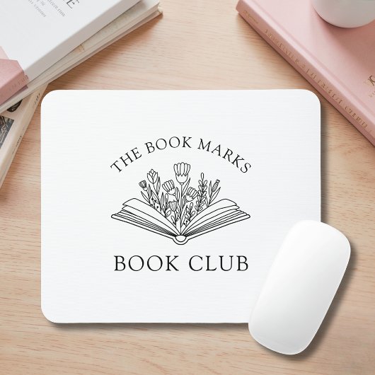 Naam van de leesclub Persoonlijk geschenk voor led Muismat