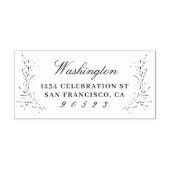 Naam van de legant-Script-familie retouradres Rubberstempel (Afrduk)