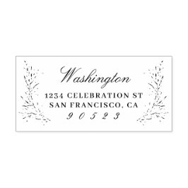 Naam van de legant-Script-familie retouradres Rubberstempel