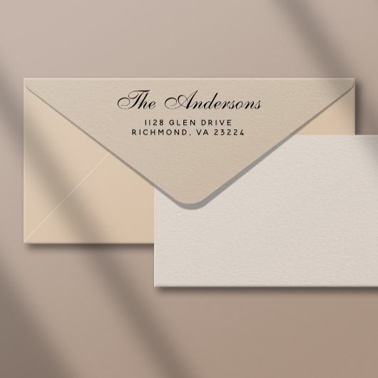 Naam van de legant-Script-familie retouradres Rubberstempel