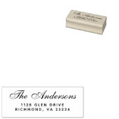 Naam van de legant-Script-familie retouradres Rubberstempel (Gestempeld)