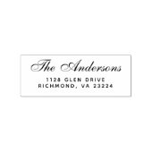 Naam van de legant-Script-familie retouradres Rubberstempel (Afrduk)