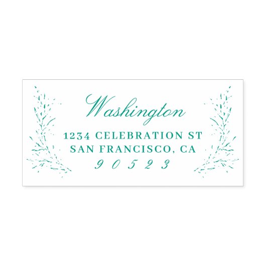 Naam van de legant-Script-familie retouradres Zelfinktende Stempel (Design)