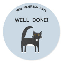 Naam van de leraar Aanmoediging Schattige Kat