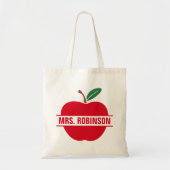 Naam van de leraar tote bag (Voorkant)