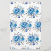 Naam van de liefdeskaart Song Blue Flower Game Flyer (Achterkant)