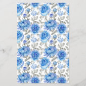 Naam van de liefdeszong Blue Flowers Shower Game C Flyer (Achterkant)