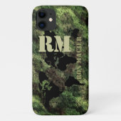 naam van de militaire wereldkaart Case-Mate iPhone case (Achterkant)
