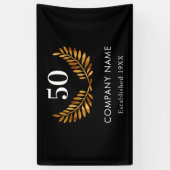 Naam van de onderneming: zwart goud spandoek (Verticaal)