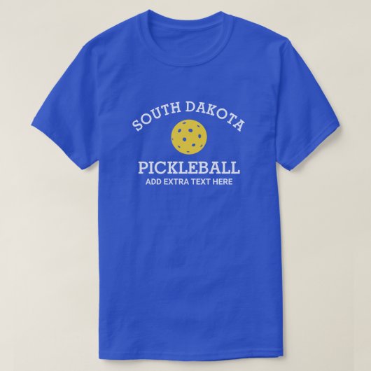 Naam van de Partner van South Dakota Pickleball Cl T-shirt (Design voorkant)