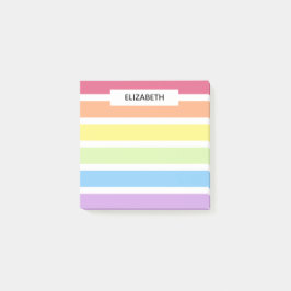 Naam van de regenboogstripes van astel | Personali Post-it® Notes