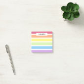 Naam van de regenboogstripes van astel | Personali Post-it® Notes (Kantoor)