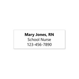 Naam van de schoolverpleegkundige Functie en telef Zelfinktende Stempel