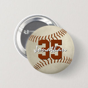 naam van de speler : jersey number baseball softba ronde button 5,7 cm
