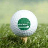 Naam van de speler op Aged Green Golfballen (Insitu Shirt)