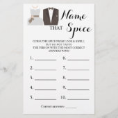 Naam van de Spice Bride & Groom Game Card Flyer (Voorkant)