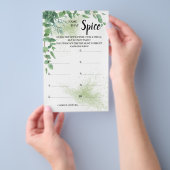 Naam van de Spice Eucalyptus Vrijgezellenfeest Gam Flyer (Hand)