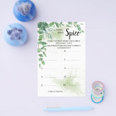 Naam van de Spice Eucalyptus Vrijgezellenfeest Gam Flyer (Enkel)