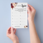 Naam van de Spice Marsala Vrijgezellenfeest Game C Flyer (Hand)