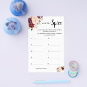 Naam van de Spice Marsala Vrijgezellenfeest Game C Flyer (Enkel)