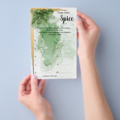 Naam van de Spice Tropical Vrijgezellenfeest Game  Flyer (Hand)