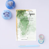 Naam van de Spice Tropical Vrijgezellenfeest Game  Flyer (Enkel)