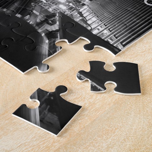 Naam van de stad Chicago Vertical City Legpuzzel (Zijkant)