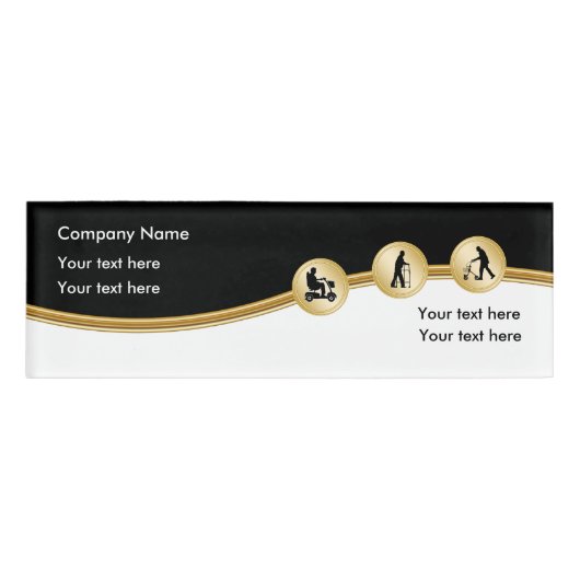 Naam van de van de bedrijfs mobiliteit de naambadge (Voorkant)
